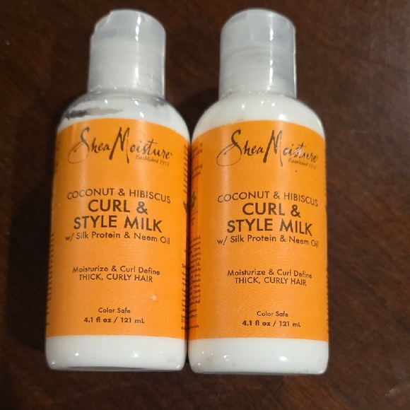 Shea Moisture Other - (J20) 2 Shea Moisture Coconut & Hibiscus Curl & Style Milk - Vibrant Orange